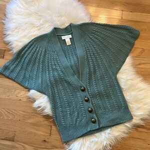 Soft Surroundings wool blend dolman sleeve cardigan